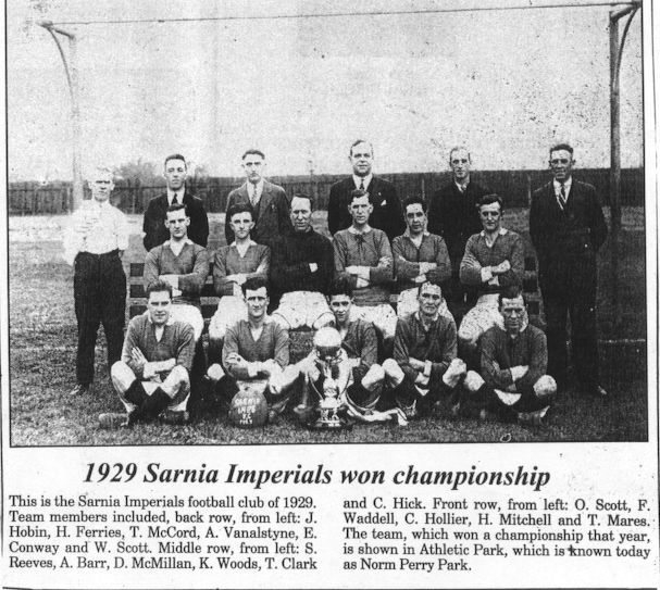 1929 Sarnia Imperials Football Team